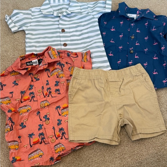 Adorable Toddler Boys’ Summer Outfit Bundle - Size 18M/24M - Mix & Match Shirts - Picture 1 of 2